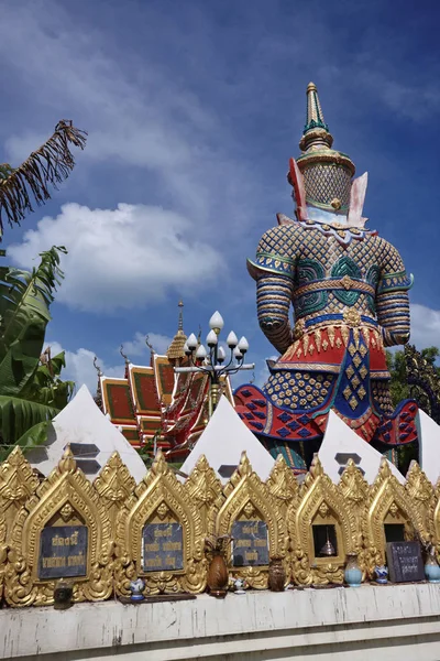 Thailandia Koh Samui Isola Samui Tempio Buddista Plai Laem Wat — Foto Stock