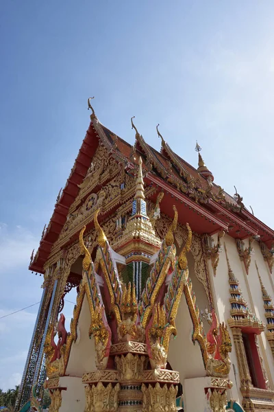 Tajlandia Koh Samui Wyspie Samui Plai Laem Buddyjskiej Świątyni Wat — Zdjęcie stockowe