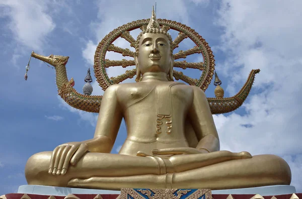 Thaiföld Koh Samui Samui Sziget Phra Yai Buddhista Templom Wat — Stock Fotó