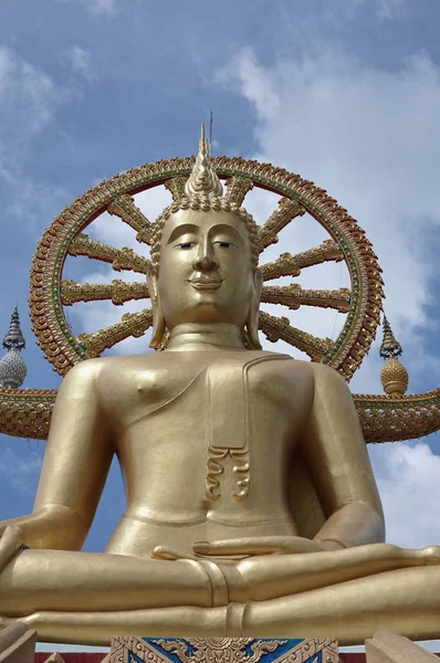 Thaiföld Koh Samui Samui Sziget Phra Yai Buddhista Templom Wat — Stock Fotó