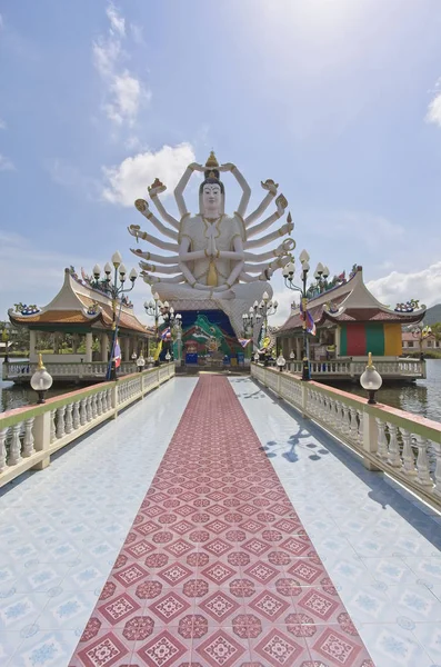 Tailandia Koh Samui Isla Samui Templo Budista Plai Laem Wat —  Fotos de Stock