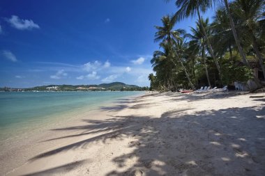 Tayland, Koh Samui (Samui Adası), plaja görünümünü ve adanın berrak suları