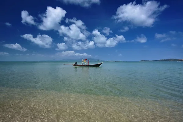 苏梅岛 苏梅岛 当地的木制渔船 — 图库照片