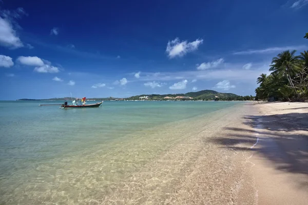 Thailand Koh Samui Samui Insel Blick Auf Den Strand Und — Stockfoto