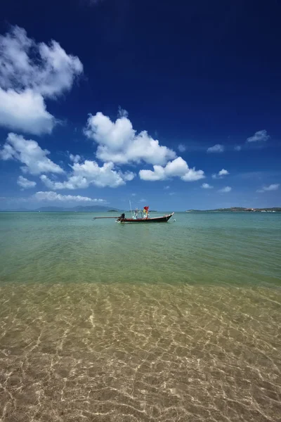 Tajlandia Koh Samui Samui Island Lokalnych Drewnianych Łodzi — Zdjęcie stockowe