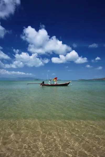 Thailandia Koh Samui Samui Island Locale Barca Pesca Legno — Foto Stock