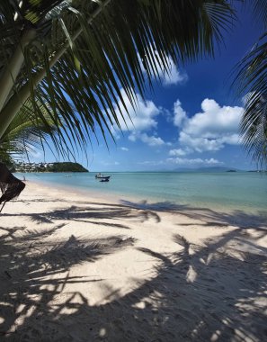 Tayland, Koh Samui (Samui Adası), plaja görünümünü ve adanın berrak suları