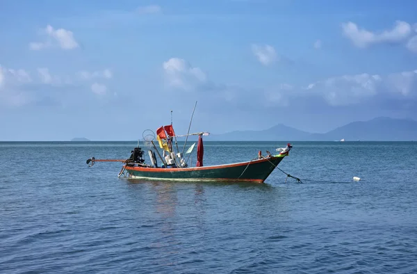Thailand Koh Samui Samui Island Lokala Trä Fiskebåt — Stockfoto