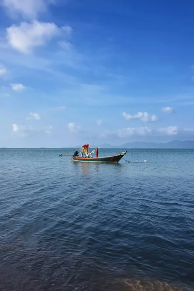 Thailand Koh Samui Samui Island Lokala Trä Fiskebåt — Stockfoto