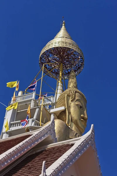 Thailand Bangkok Meter Hoge Staande Boeddha Phrasiariyametri Bij Indrawiharn Tempel — Stockfoto