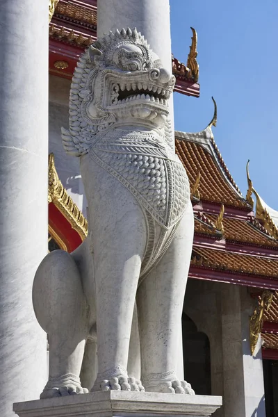 Tajlandia Bangkok Dusit District Świątynia Benjamabopit Wat Benjamabopit Jeden Dwóch — Zdjęcie stockowe