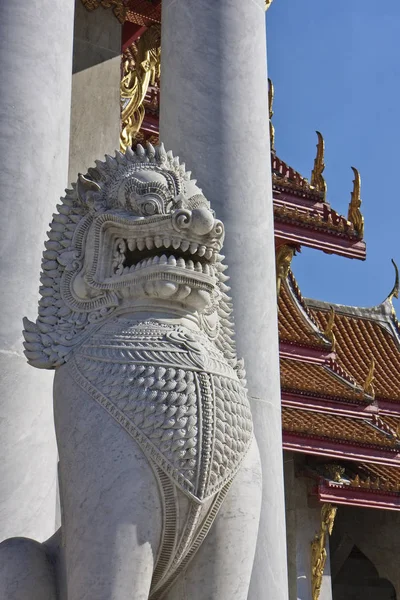 Tailândia Bangkok Dusit District Templo Benjamabopit Wat Benjamabopit Dos Dois — Fotografia de Stock