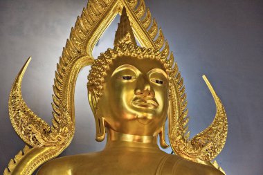 Tayland, Bangkok, Dusit District, Benjamabopit Tapınağı (Wat Benjamabopit), altın Buddha (Pra Chinarat Buda)