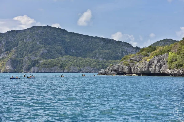 Tayland, Mu Koh Angthong ulusal deniz parkı; insanlar Kano 