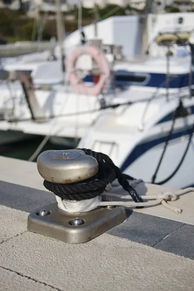 Italie Sicile Méditerranée Marina Ragusa Février 2018 Voiliers Dans Port — Photo