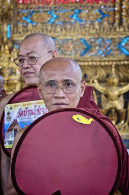 Tayland, Bangkok, imparatorluk şehir; 13 Mart 2007, Budist rahipler Imperial Palace - Editörden