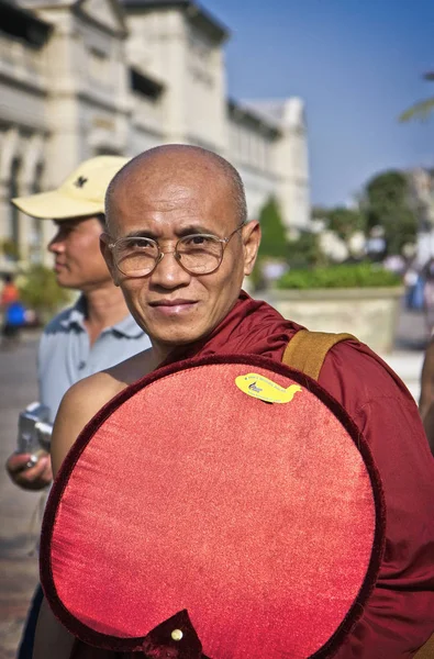 Thailand Bangkok Imperial City March 2007 Buddhist Monk Imperial Palace — Stock Photo, Image