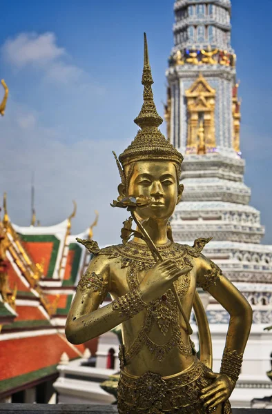 Ταϊλάνδη Μπανγκόκ Αυτοκρατορικό Παλάτι Αυτοκρατορική Πόλη Χρυσά Διακοσμητικά Άγαλμα — Φωτογραφία Αρχείου
