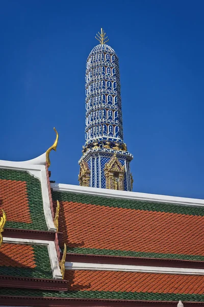 Tajlandia Bangkok Imperial City Dach Świątyni Buddyjskiej Pałacu Cesarskim — Zdjęcie stockowe