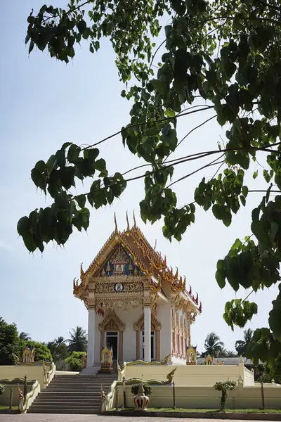 Thajsko Koh Samui Pohled Buddhistické Kunaram Chrám Wat Kunaram — Stock fotografie