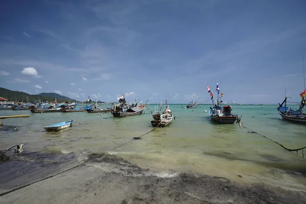 Tailandia Koh Samui Isla Samui Barcos Pesca Locales — Foto de Stock