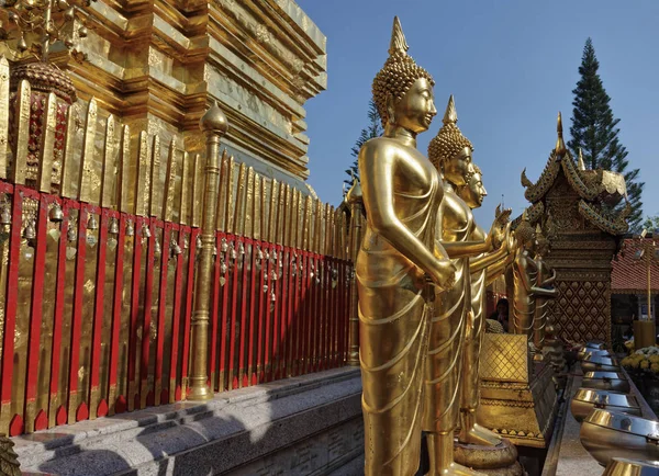 Thaiföld Chiang Mai Prathat Doi Suthep Templomot Wat Prathat Doi — Stock Fotó