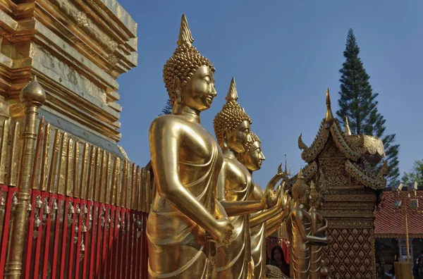 Thaiföld Chiang Mai Prathat Doi Suthep Templomot Wat Prathat Doi — Stock Fotó