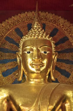 Tayland, chiang mai, prathat DOI suthep Budist tapınağı, altın buddha heykeli