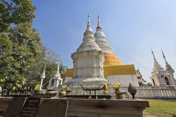 Tayland Chiang Mai Phra Singh Tapınağı Wat Phra Singh Yanan — Stok fotoğraf