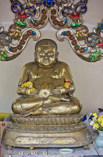 Таиланд Чиангмай Статуя Будды Буддийском Храме Кет Карам Ват Кет — стоковое фото
