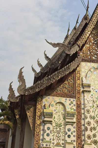 Thajsko Chiangmai Střecha Ket Karam Buddhist Temple Wat Ket Karam — Stock fotografie