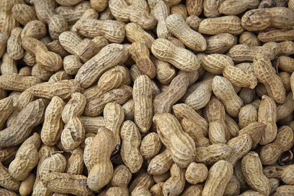 Roasted peanuts in a market