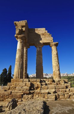 İtalya, Sicilya, Agrigento, Yunan Tapınak Vadisi, Castore ve Polluce Tapınağı (Hera Tapınağı)