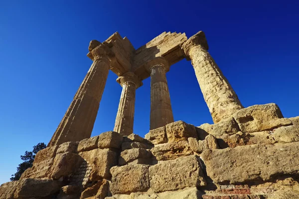 Italy, Sicily, Agrigento, Greek Temples Valley, Castore and Polluce Temple (Hera Temple)