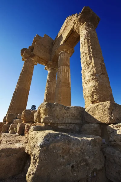 Italy, Sicily, Agrigento, Greek Temples Valley, Castore and Polluce Temple (Hera Temple)