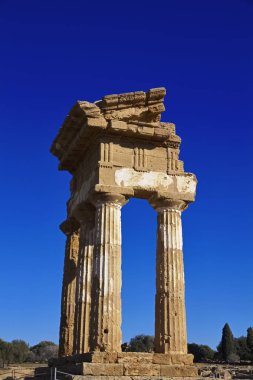 İtalya, Sicilya, Agrigento, Yunan Tapınak Vadisi, Castore ve Polluce Tapınağı (Hera Tapınağı)