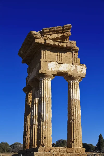 Італія Сицилія Агрігенто Долина Грецьких Храмів Кастор Храм Поллуче Храм — стокове фото