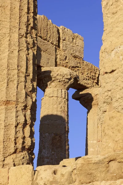 Italien Sizilien Agrigent Tal Der Griechischen Tempel Juno Tempel 480 — Stockfoto