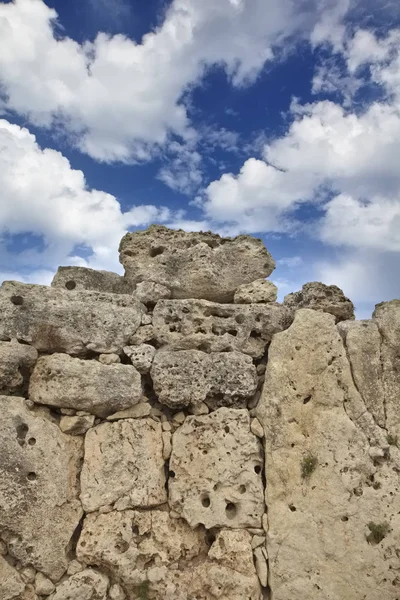 Ilha Malta Gozo Ruínas Dos Templos Ggantija 3600 3000 Complexo — Fotografia de Stock