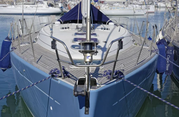 Italien Sizilien Mittelmeer Marina Ragusa April 2018 Segelboote Hafen Leitartikel — Stockfoto