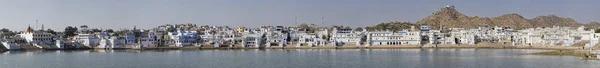 India Rajasthan Pushkar January 2007 Panoramic View Town Sacred Lake — Stock Photo, Image