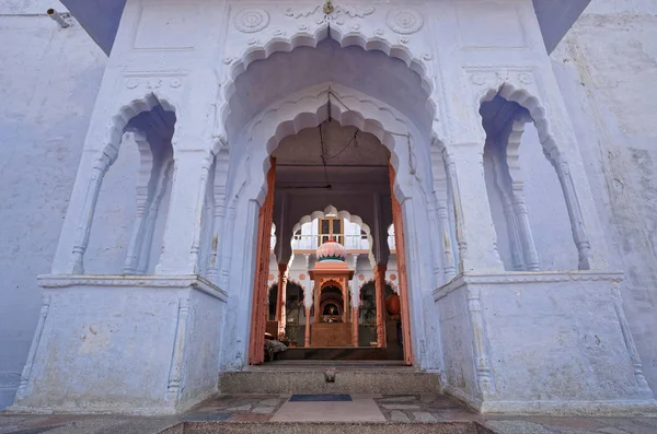 Indie Radżastan Pushkar Wejście Świątyni Hinduskiej — Zdjęcie stockowe