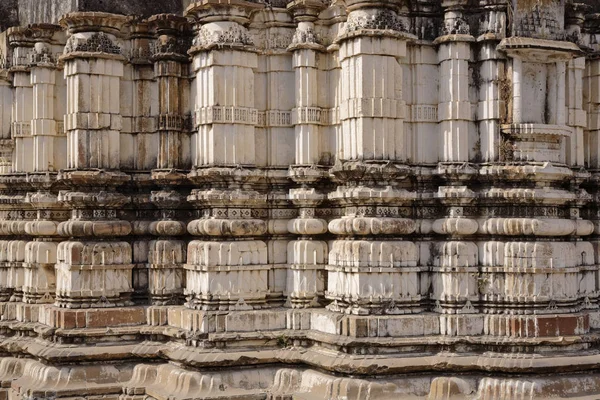 Indien Rajasthan Pushkar Hinduiska Templet Kolumner — Stockfoto
