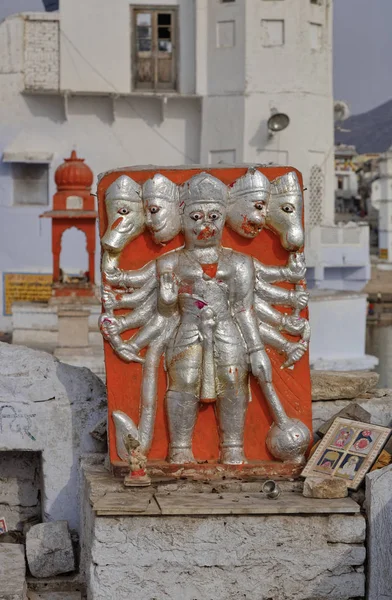 Inde Rajasthan Pouchkar Petite Statue Religieuse — Photo