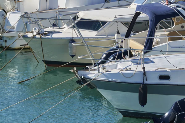 Italien Sizilien Mittelmeer Marina Ragusa Provinz Ragusa November 2019 Luxusyachten — Stockfoto