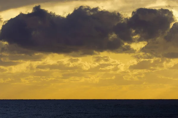 Italia Sicilia Mar Mediterráneo Nubes Cielo Atardecer —  Fotos de Stock