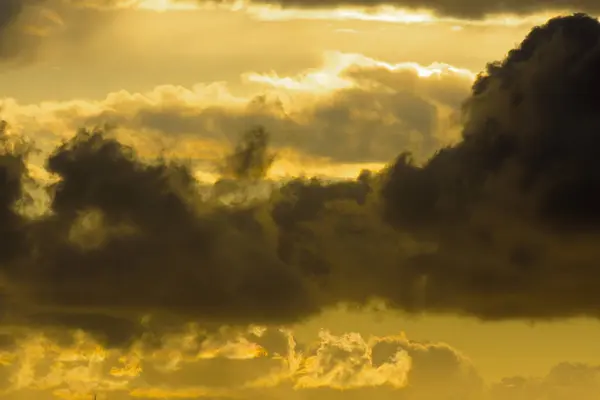 Italie Sicile Mer Méditerranée Nuages Dans Ciel Coucher Soleil — Photo