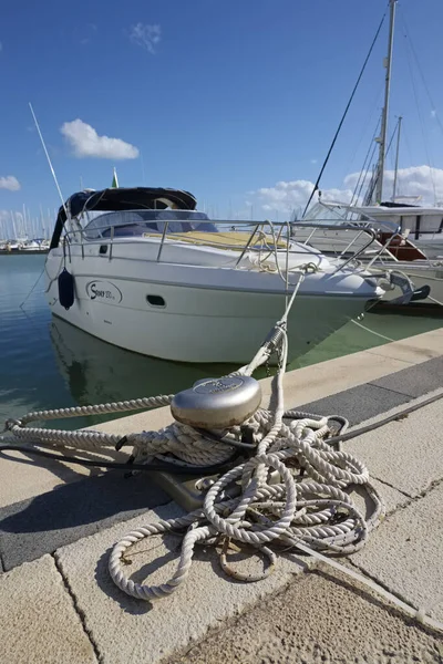 Italien Sizilien Mittelmeer Marina Ragusa Provinz Ragusa November 2019 Luxusyachten — Stockfoto