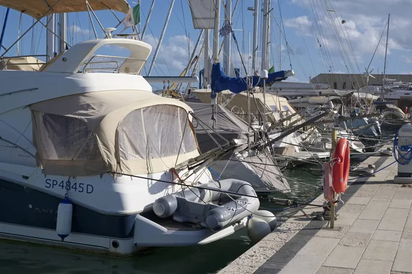 Italien Sizilien Mittelmeer Marina Ragusa Provinz Ragusa November 2019 Luxusyachten — Stockfoto