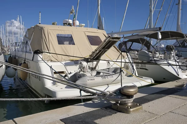 Italien Sizilien Mittelmeer Marina Ragusa Provinz Ragusa November 2019 Luxusyachten — Stockfoto